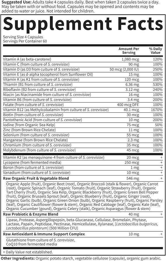 Garden of Life Vitamin Code 50 and Wiser Men 240ct CAPSULES