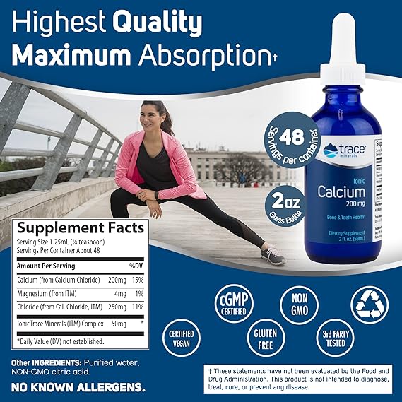 Trace Ionic Calcium 200 mg 2 fl oz