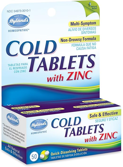 Hyland's Cold Tablets With Zinc