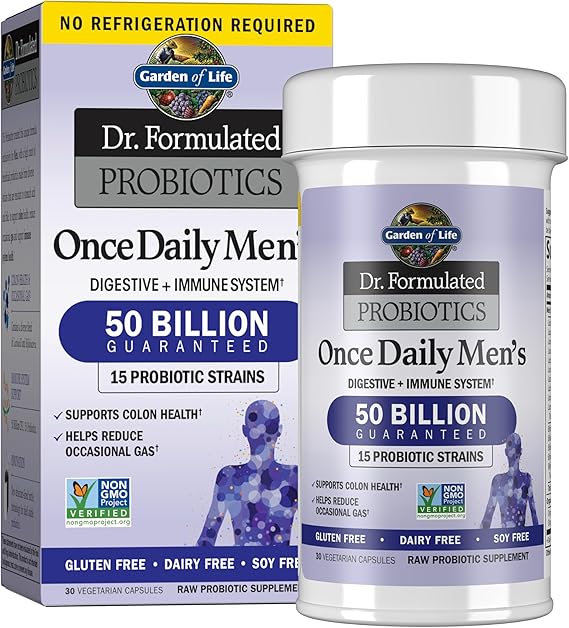 Garden of Life Dr. Formulated Probiotics Once Daily Mens SHELF 30ct CAPSULES