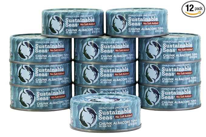 SUSTAINABLE SEAS Chunky Albacore, No Salt 5 OZ