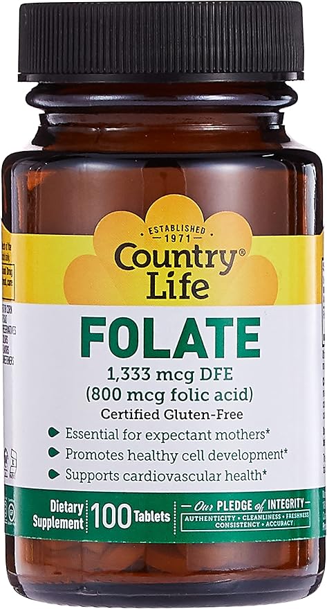 Country Life FOLIC ACID 800MCG 100 Tablet