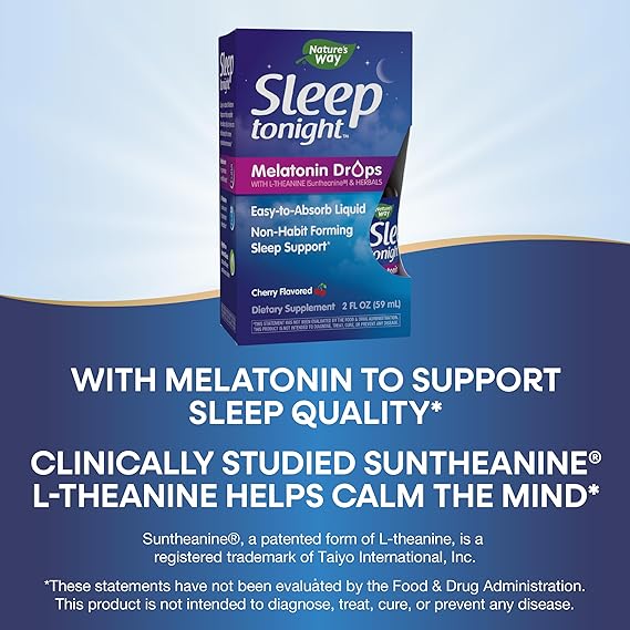 Nature's Way Sleep tonight™ Melatonin Drops, Cherry Flavor 2 Fl Oz