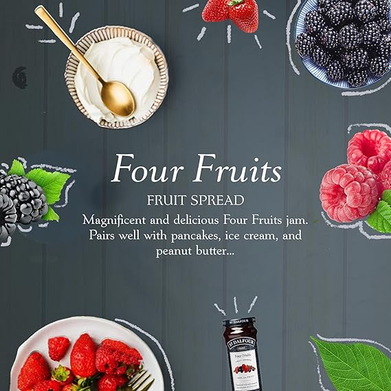 ST. DALFOUR Conserve, Four Fruits 10 OZ