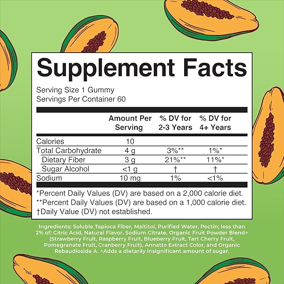 Mary Ruth's Kids Fiber Gummies (60 count)