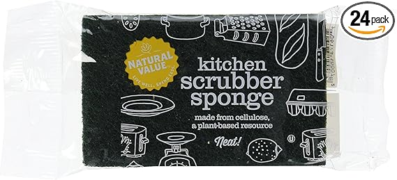 NATURAL VALUE Kitchen Scrubber Sponge