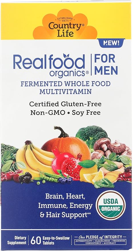 Country Life MEN'S RFO ORGANIC MULTIVITAMIN 60 Tablet