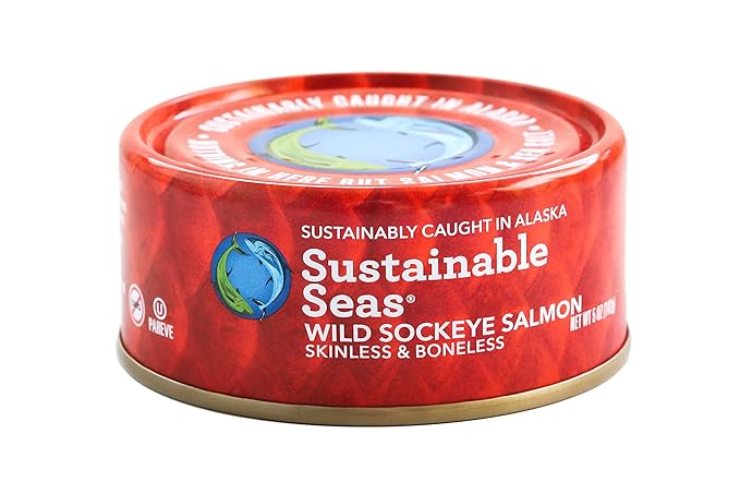 SUSTAINABLE SEAS Wild Pink Salmon,Skin/Boneless 5 OZ