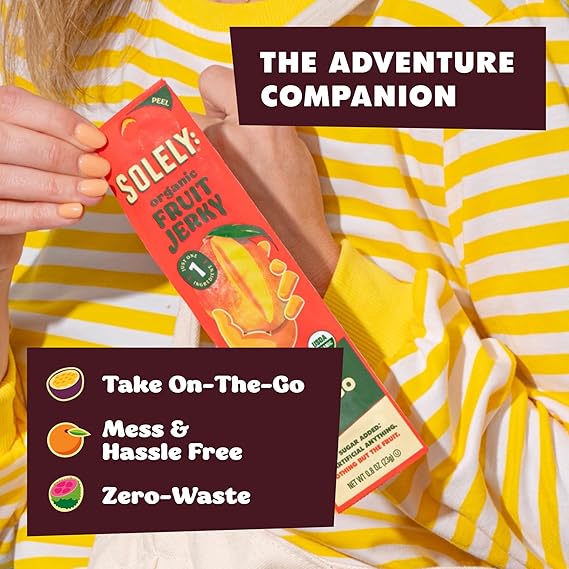 SOLELY Fruit Jerky,Pineapple,Multipack 4.1 OZ