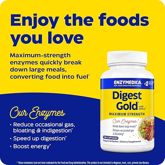 Enzymedica Digest Gold with ATPro 120 Capsules