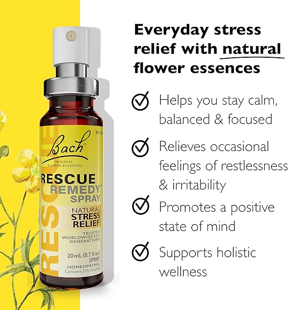 Bach Rescue Remedy Spray Natural Stress Relief