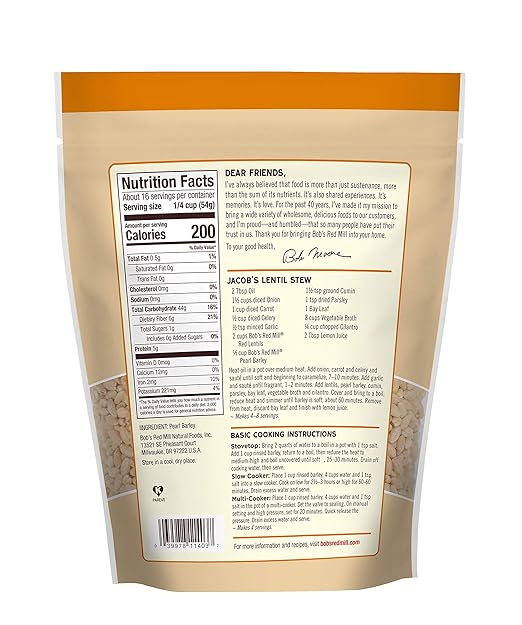 BOB`S RED MILL Barley Pearl 30 OZ