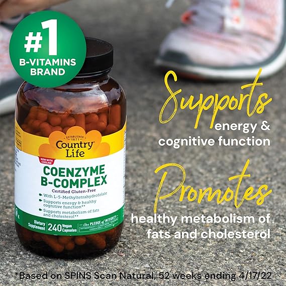 Country Life COENZYME B-COMPLEX 30 Vegicaps