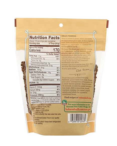 BOB`S RED MILL Flaxseeds Brown 13 OZ