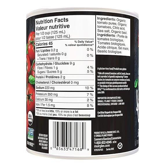 Muir Glen Crushed Tomatoes with Basil