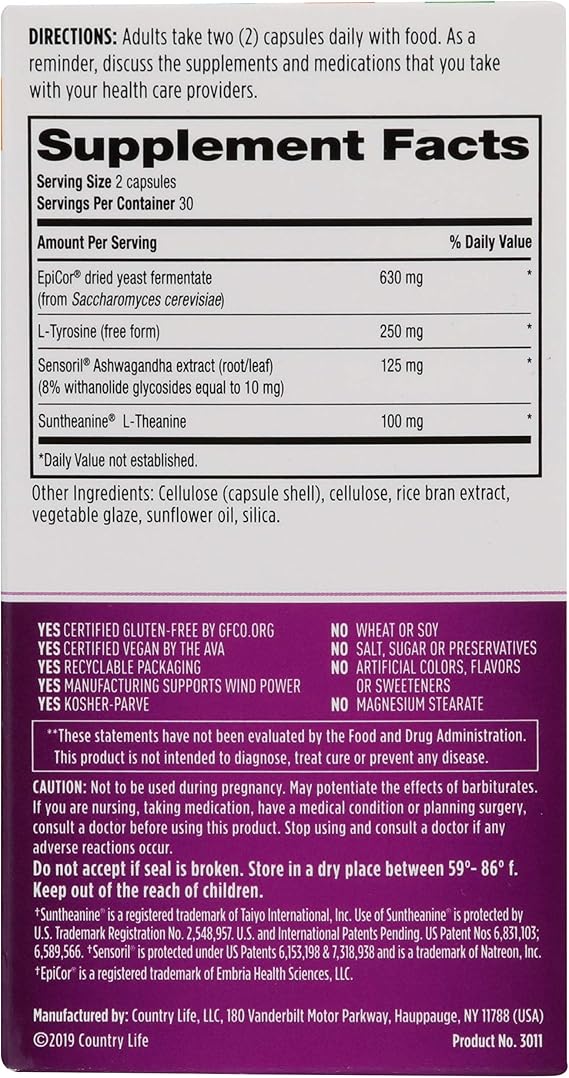Country Life GUT CONNECTION STRESS 60 Capsule