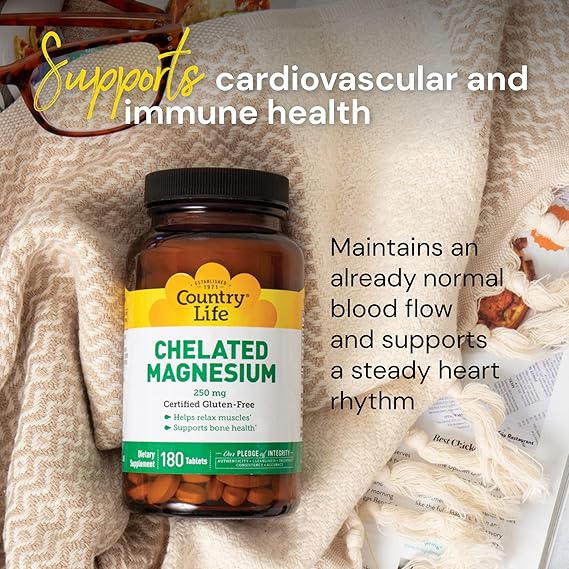 Country Life CHELATED MAGNESIUM 250MG 240 Tablet