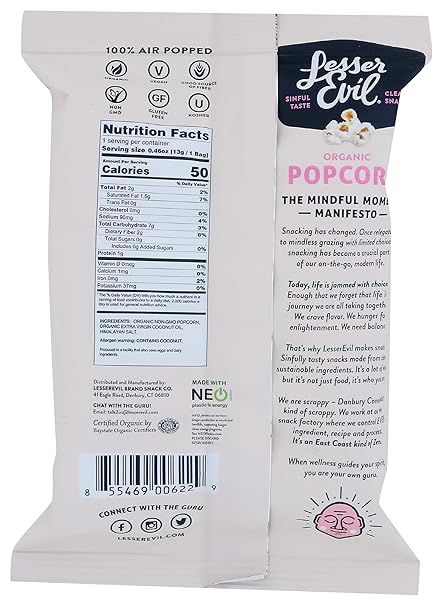 LESSER EVIL Popcorn Himalayan Pink 96/.46 OZ