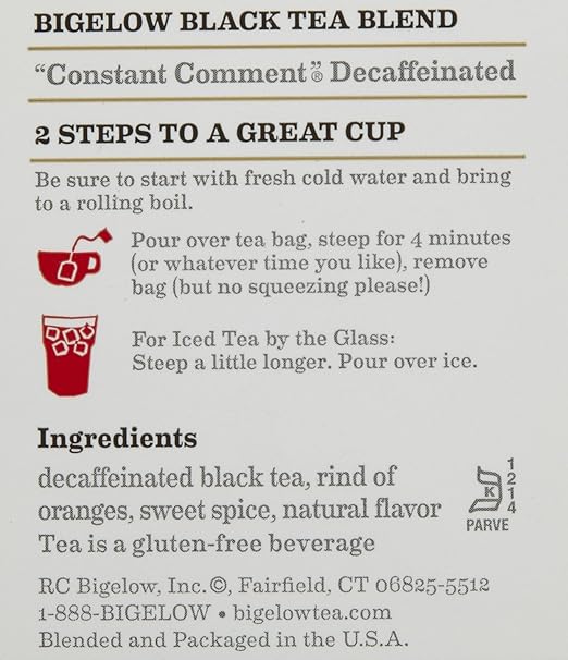 Bigelow Tea Constant Comment Black Tea Decaffeinted