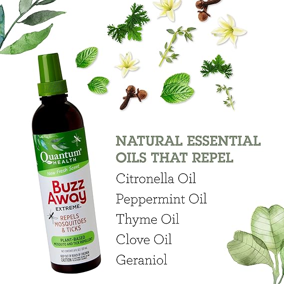 Buzz Away Extreme DEET-Free Insect Repellent Family Friendly Plant Based
