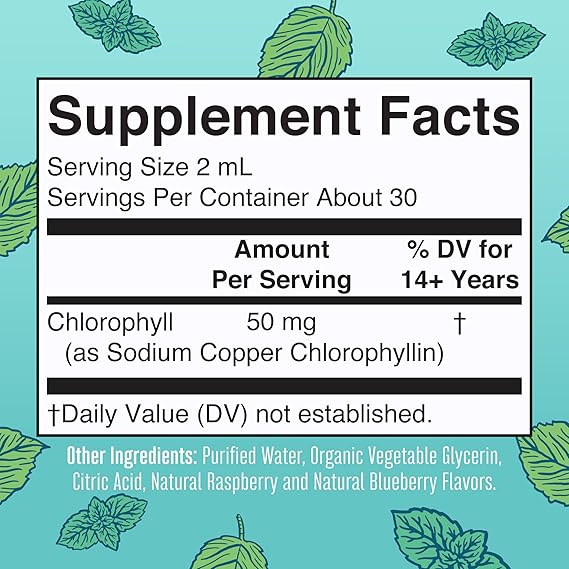 Mary Ruth's Vegan Liquid Chlorophyll Drops (2 oz)