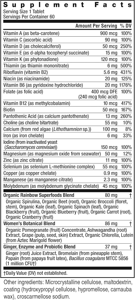 Rainbow Light HIGH POTENCY WOMEN'S ONE NON-GMO 60CT (ORIGINAL PID: 21703)