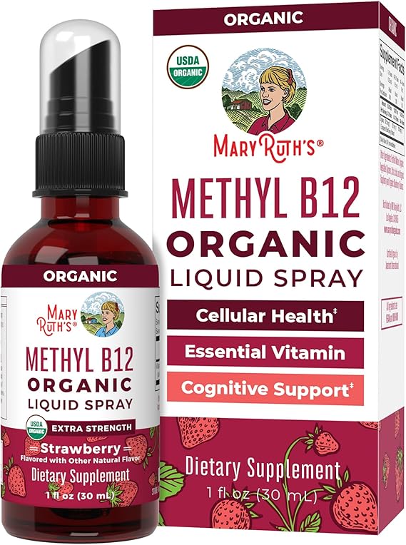 Mary Ruth’s Methyl Organic Methyl B12 Spray (1 oz)