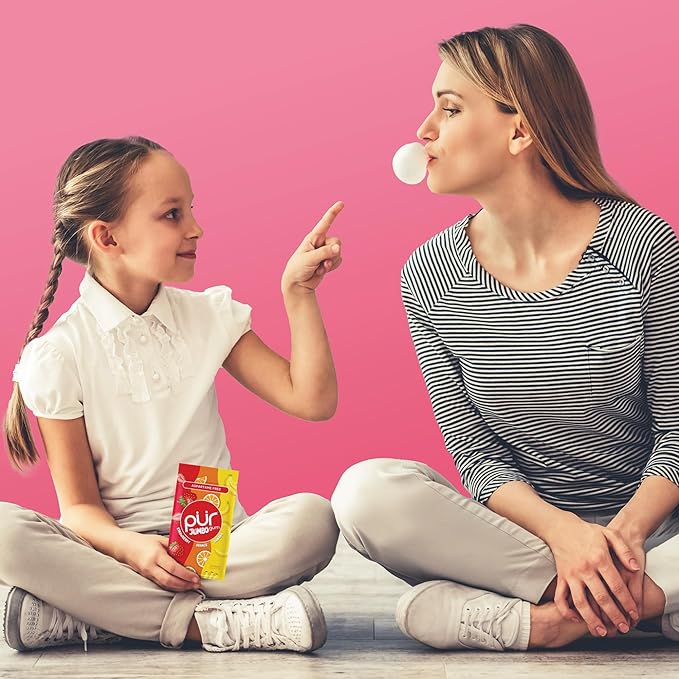 PUR GUM Strawberry Orange Banana 9 Pieces