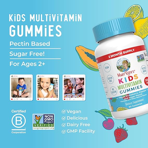 Gomitas multivitamínicas para niños de Mary Ruth's (60 unidades)