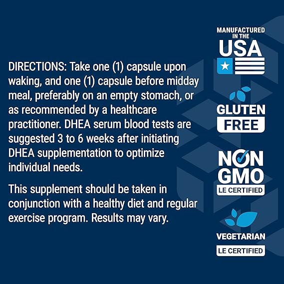 Life Extension DHEA 100 mg 60 Vegetarian Capsules