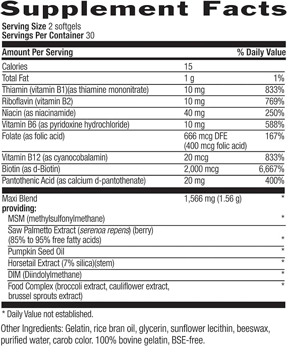 Country Life MAXI-HAIR FOR MEN 60 Softgel