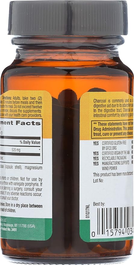 Country Life ACTIVATED CHARCOAL 260MG 40 Capsule