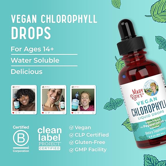 Mary Ruth's Vegan Liquid Chlorophyll Drops (2 oz)