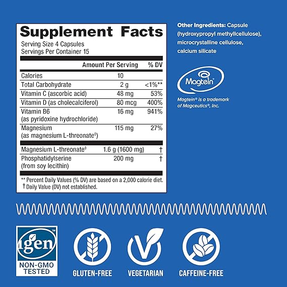 CALM NATURAL VITALITY FOCUS MAGNESIUM L-THREONATE