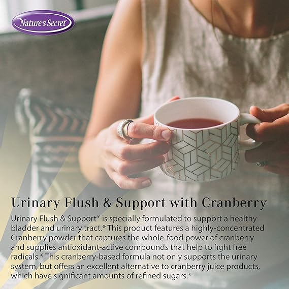 Nature's Secret URINARY FLUSH & SUPPORT WITH CRANBERRY