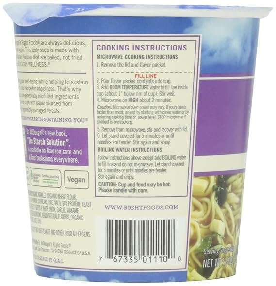 DR. MCDOUGALL`S Miso, Garlic Ginger w/ Noodles 1.9 OZ