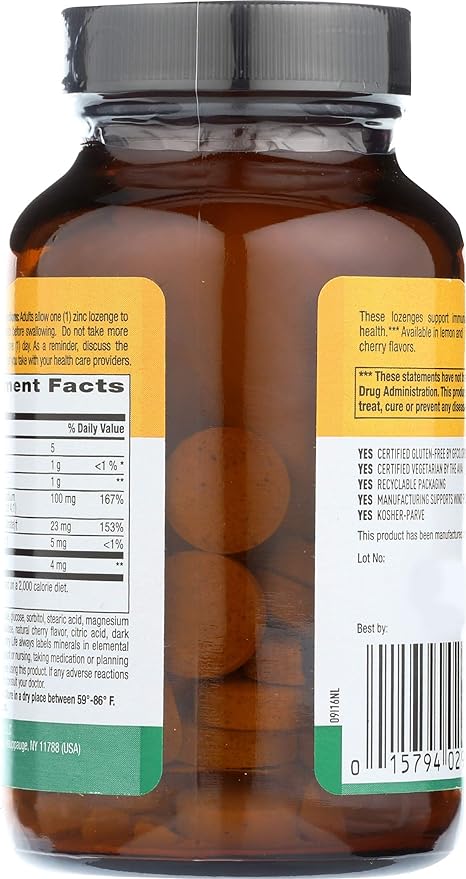 Country Life ZINC LOZENGES CHERRY 23MG 60 Tablet