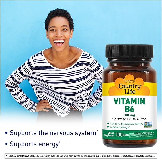 Country Life VITAMIN B-6 100MG 100 Tablet