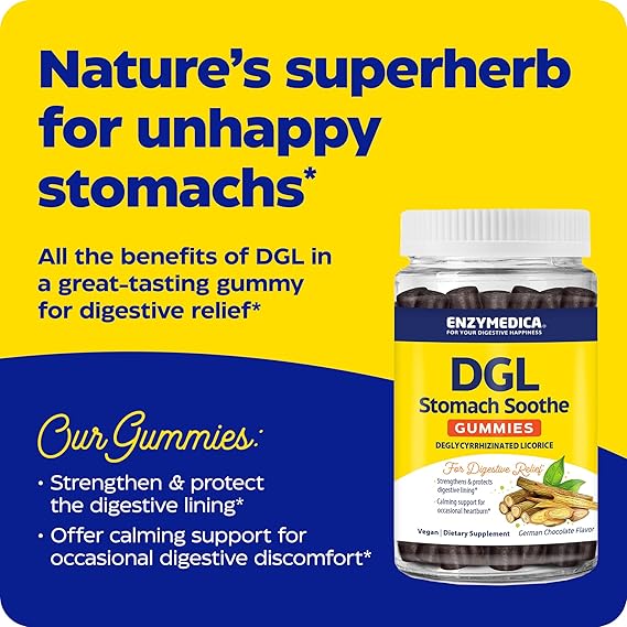DGL Stomach Soothe Gummies 74 Gummies