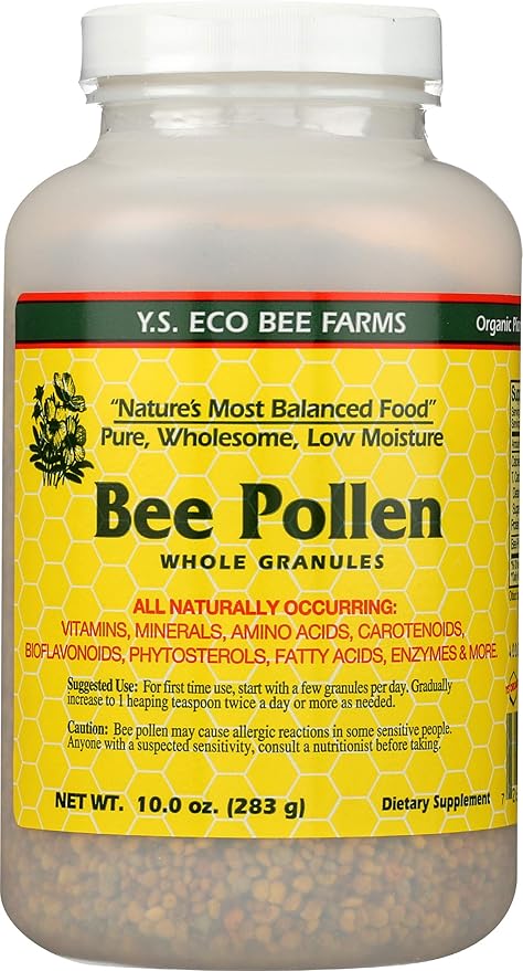 Y.S.Organic Fresh Bee Pollen Whole Granules