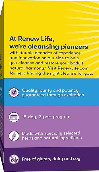 Renew Life Para Smart Cleanse Kit 14 Day 2 Part Program