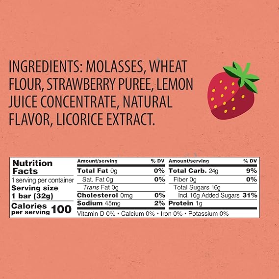 PANDA LICORICE Strawberry Licorice 1.1 OZ