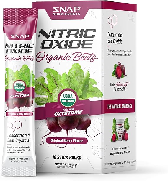 SNAP SUPPLEMENTS NITRIC OXIDE REMOLACHA FRUTOS DEL BOSQUE 10 SOBRES