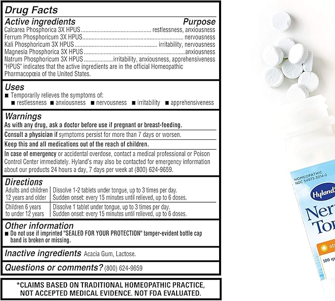 HYLANDS NERVE TONIC 50TAB