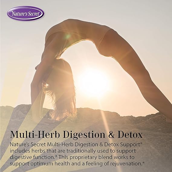 NATURES SECRET APOYO MULTIHIERBAS PARA LA DIGESTIÓN Y DESINTOXICACIÓN