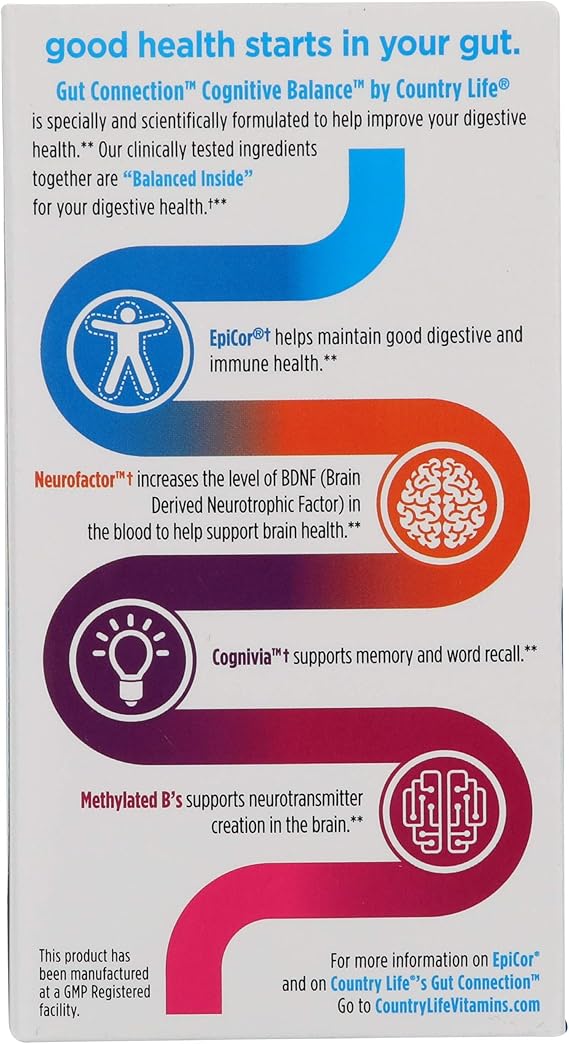 Country Life GUT CONNECTION COGNITIVE 60 Capsule