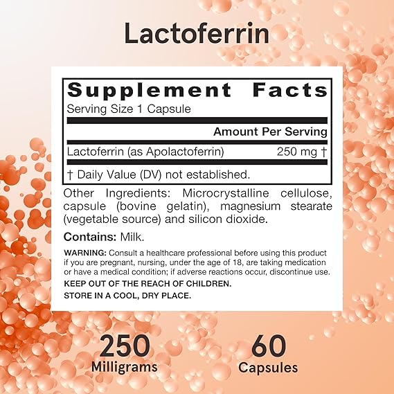 Freeze Dried Lactoferrin (Apolactoferrin) 250 mg