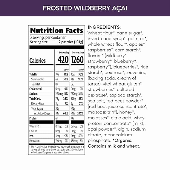 Natures Path Wildberry Acai Toaster 312g