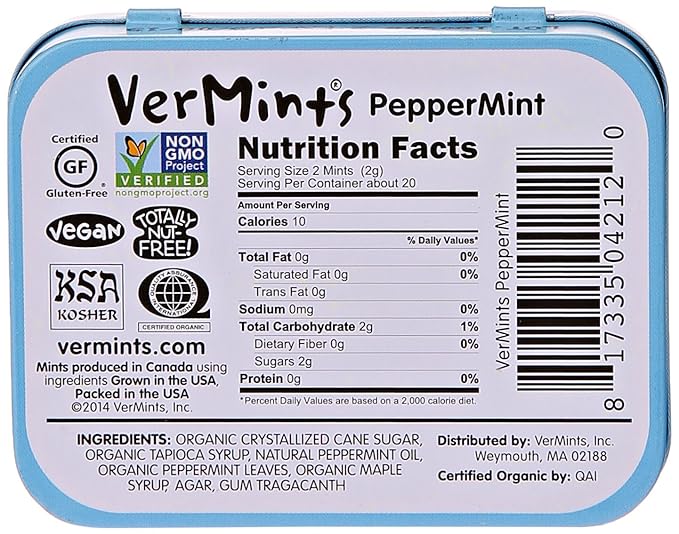 VERMINTS Peppermint 1.41 OZ