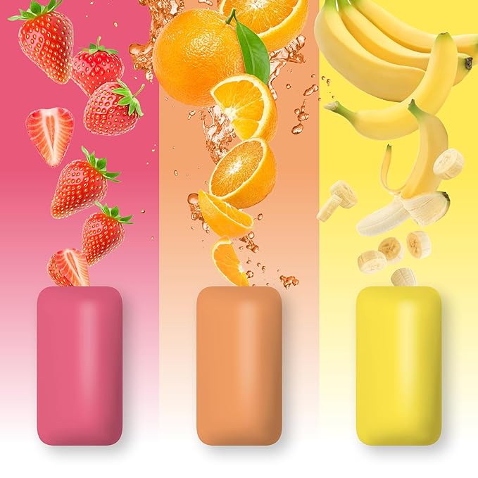 PUR GUM Strawberry Orange Banana 9 Pieces